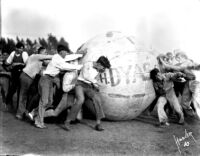 Vermont Avenue campus - Push ball contest, c.1928