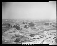 Aerial view of Janss Steps and campus, 1930