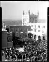 Kerckhoff Hall dedication - Onlookers, 1931