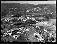 Aerial view of UCLA and Westwood Hills, 1936