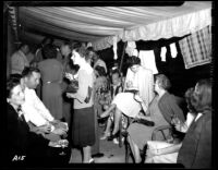 Alumni event at Lake Arrowhead - Drinks on the porch, 1944