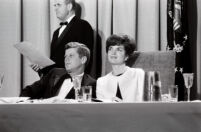 President John F. Kennedy with First Lady Jacqueline Kennedy