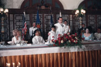 President Richard Nixon and First Lady Patricia Nixon with President of the Philippines Ferdinand Marcos and First Lady Imelda Marcos, during a visit to the Philippines