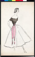 Cashin's illustrations of dresses inspired by underpinnings. f05-11