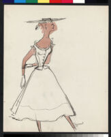 Cashin's illustrations of dresses inspired by underpinnings. f05-08
