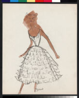Cashin's illustrations of dresses inspired by underpinnings. f05-06