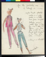 Cashin's illustrations of at-home wear designed for Lord and Taylor. f01-15