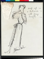 Cashin's illustrations of at-home wear designs, with swatches and blurbs. f03-20