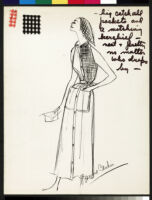 Cashin's illustrations of robe designs. b070_f05-09