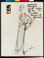 Cashin's illustrations of robe designs. b070_f05-33