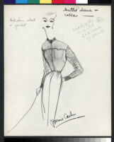 Cashin's illustrations of knit ensembles with leather for Guttman Bros and Sills and Co. f09-10