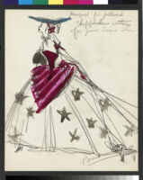 Cashin's illustrations of costume designs for theatrical productions and events. f02-03