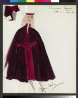 Cashin's illustrations of costume designs for theatrical productions and events. f02-07