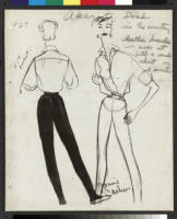 Cashin's illustrations of leather ready-to-wear designs for Sills and Co. f03-09