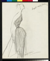 Cashin's illustrations of pleated silk dress designs. f04-04