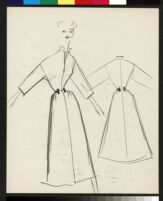 Cashin's rough sketches of ready-to-wear designs for Sills and Co. b072_f05-05