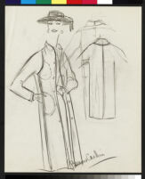 Cashin's rough sketches of ready-to-wear designs for Sills and Co. b072_f05-08