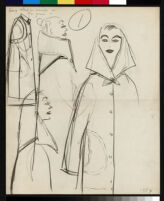 Cashin's rough sketches of ready-to-wear designs for Sills and Co. b072_f05-13