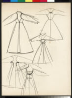Cashin's rough sketches of ready-to-wear designs for Sills and Co. b072_f05-17