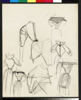 Cashin's rough sketches of ready-to-wear designs for Sills and Co. b072_f05-18