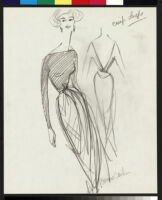 Cashin's rough sketches of ready-to-wear designs for Sills and Co. b072_f05-22