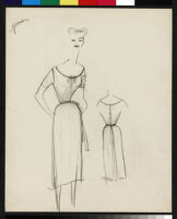 Cashin's rough sketches of ready-to-wear designs for Sills and Co. b072_f05-23