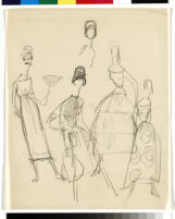 Cashin's rough illustrations of ready-to-wear designs for Sills and Co. b072_f06-07