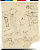 Cashin's rough illustrations of ready-to-wear designs for Sills and Co. b072_f06-09