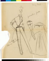 Cashin's rough illustrations of ready-to-wear designs for Sills and Co. b072_f06-10