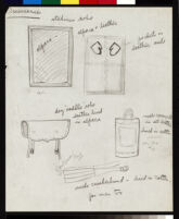 Cashin's rough illustrations of accessory designs. b072_f07-03
