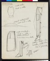 Cashin's rough illustrations of accessory designs. b072_f07-02