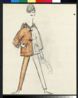 Cashin's illustrations of leather or suede ready-to-wear designs for Sills and Co. f03-01