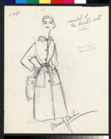 Cashin's illustrations of leather or suede ready-to-wear designs for Sills and Co. f03-15
