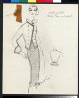Cashin's illustrations of leather or suede ready-to-wear designs for Sills and Co. f03-18