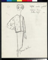 Cashin's illustrations of leather or suede ready-to-wear designs for Sills and Co. f03-19