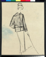 Cashin's illustrations of ready-to-wear ensembles with outerwear for Sills and Co. b076_f04-02
