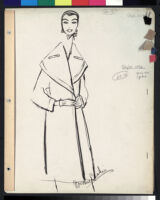 Cashin's illustrations of coat designs for March and Mendl, a division of Harris Raincoat Co. f05-06