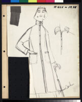 Cashin's illustrations of coat designs for March and Mendl, a division of Harris Raincoat Co. f05-13