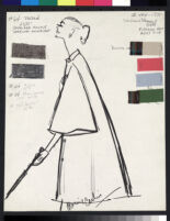 Cashin's illustrations of coat designs for March and Mendl, a division of Harris Raincoat Co. f05-15