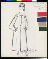 Cashin's illustrations of coat designs for March and Mendl, a division of Harris Raincoat Co. f05-17