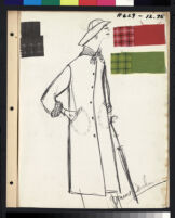 Cashin's illustrations of coat designs for March and Mendl, a division of Harris Raincoat Co. f05-21