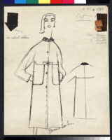 Cashin's illustrations of coat designs for March and Mendl, a division of Harris Raincoat Co. f06-14