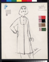 Cashin's illustrations of coat designs for March and Mendl, a division of Harris Raincoat Co. f06-21