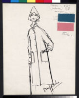 Cashin's illustrations of coat designs for March and Mendl, a division of Harris Raincoat Co. f06-23