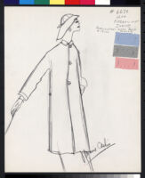 Cashin's illustrations of coat designs for March and Mendl, a division of Harris Raincoat Co. f06-25