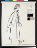 Cashin's illustrations of coat designs for March and Mendl, a division of Harris Raincoat Co. f06-03