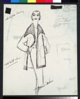 Cashin's illustrations of coat designs. b077_f07-08