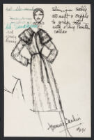 Cashin's illustrations of fur coat designs for H.B.A. Fur Corp.  f05-17