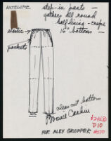 Cashin's illustrations of ready-to-wear designs for Alex Gropper. f03-11