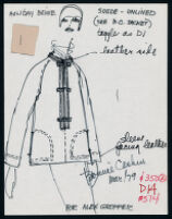 Cashin's illustrations of ready-to-wear designs for Alex Gropper. f03-15